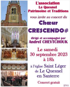 Concert dans l'église de Le Quesnel