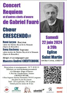 Concert Requiem et autres œuvres de Gabriel Fauré